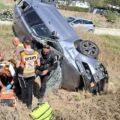 Автомобиль перевернулся на дороге 352